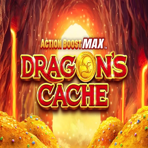 Action Boost Max Dragon's Cache game by SpinPlay Games – logo hosted on Spinjo Casino