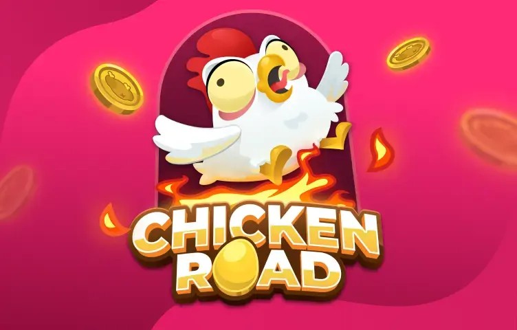 Chicken Road slot logo by InOut at Spinjo CasinoChicken Road