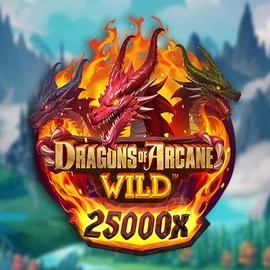 Slots logo of Dragons of Arcane Wild from Foxium at Spinjo Casino