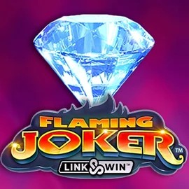 Flaming Joker Link and Win slot logo by Barstruck at Spinjo Casino
